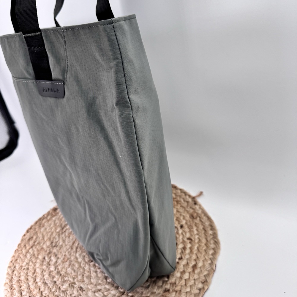 Everyday Gray Tote Bag with Black Straps - Women Bags Totes - Picture 12 of 16